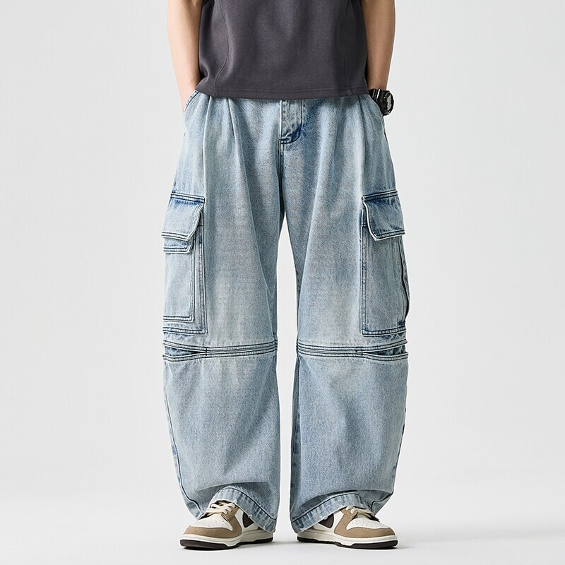 Lucien Wide-Leg Denim Pants