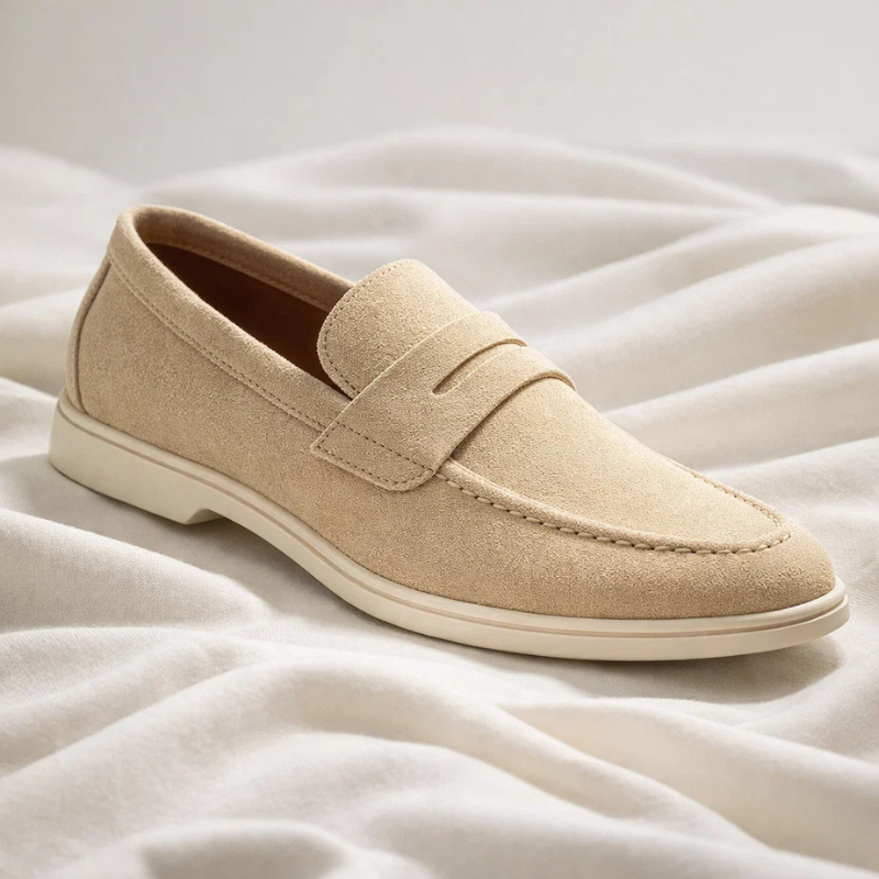 Beckham Suede Penny Loafers