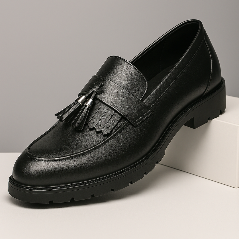 London Leather Tassel Loafers