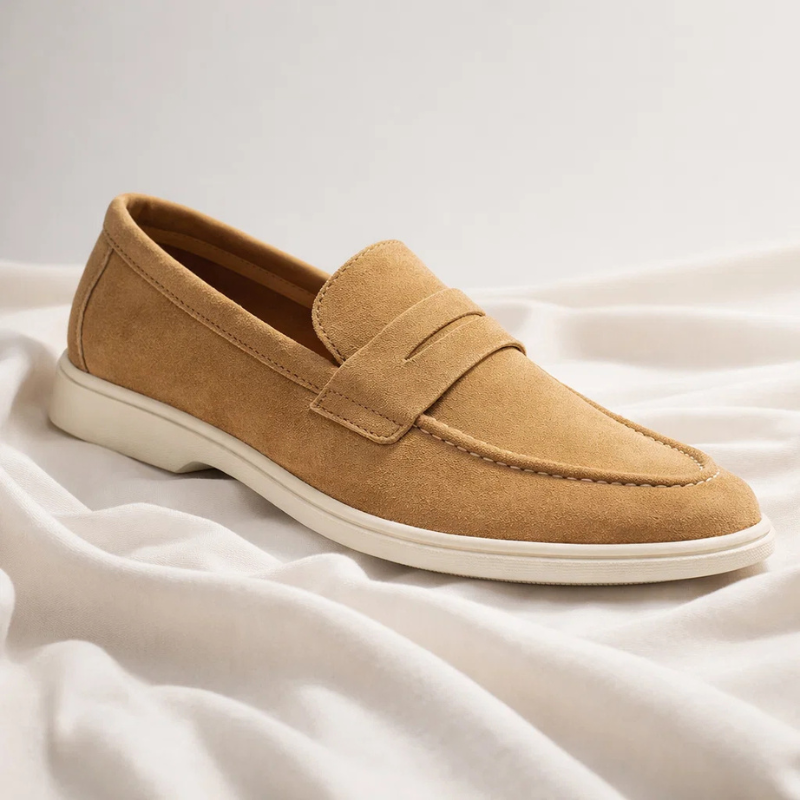 Beckham Suede Penny Loafers