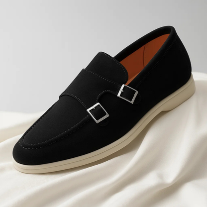 Savile Suede Monk Strap Loafers