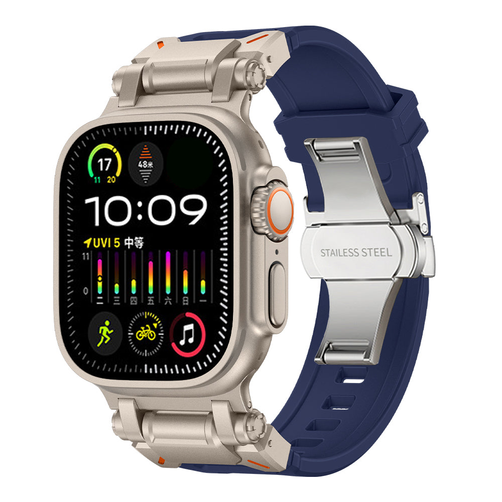 TitaniumBuckle Silicone Apple Watch Band