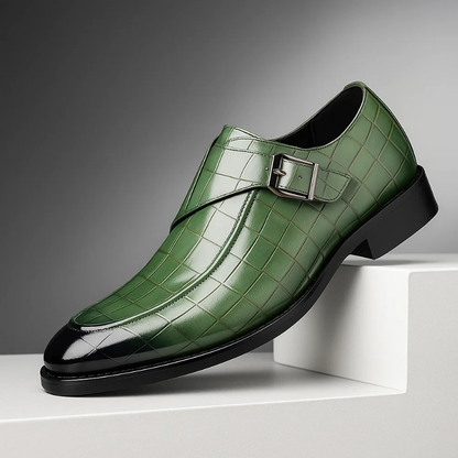 Victorino Leather Monk Strap Loafers