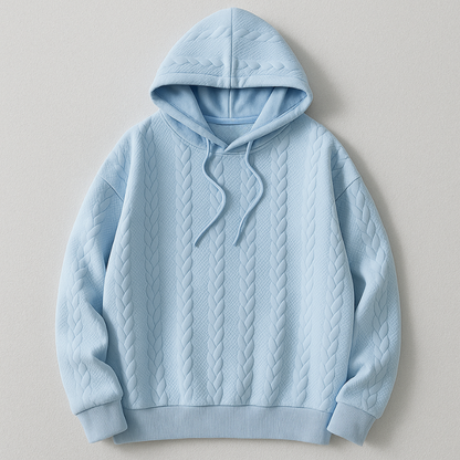 Hudson Cable-Knit Hoodie