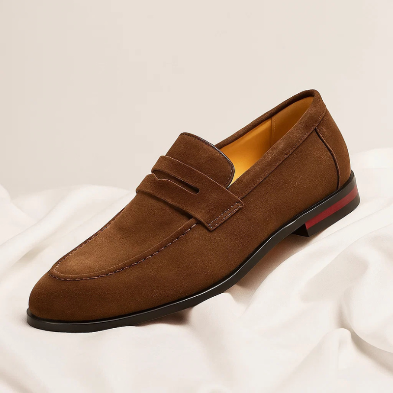 Marco Suede Penny Loafers