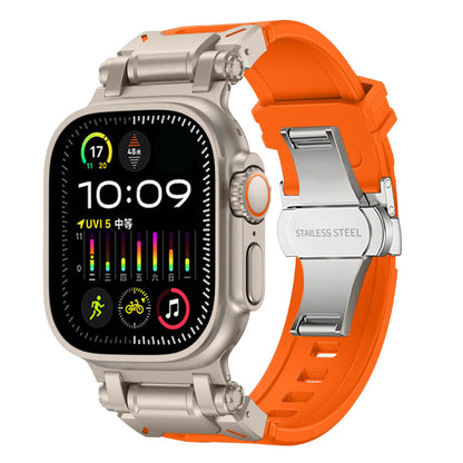 TitaniumBuckle Silicone Apple Watch Band