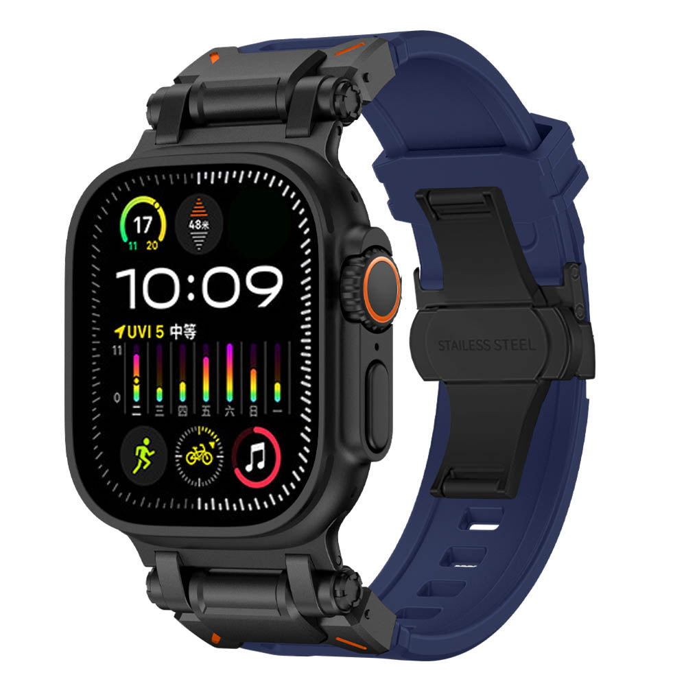 TitaniumBuckle Silicone Apple Watch Band