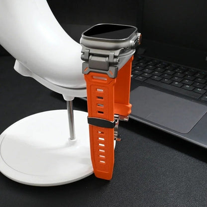 TitaniumBuckle Silicone Apple Watch Band