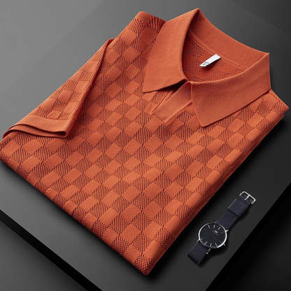 Ansel Checkered Polo Shirt