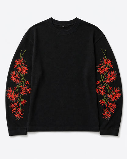 Crimson Lily Unisex Waffle Long Sleeve