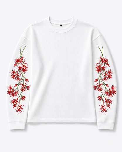 Crimson Lily Unisex Waffle Long Sleeve
