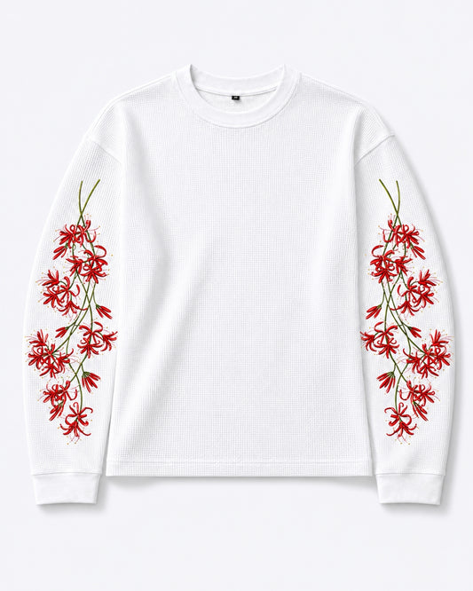 Crimson Lily Unisex Waffle Long Sleeve
