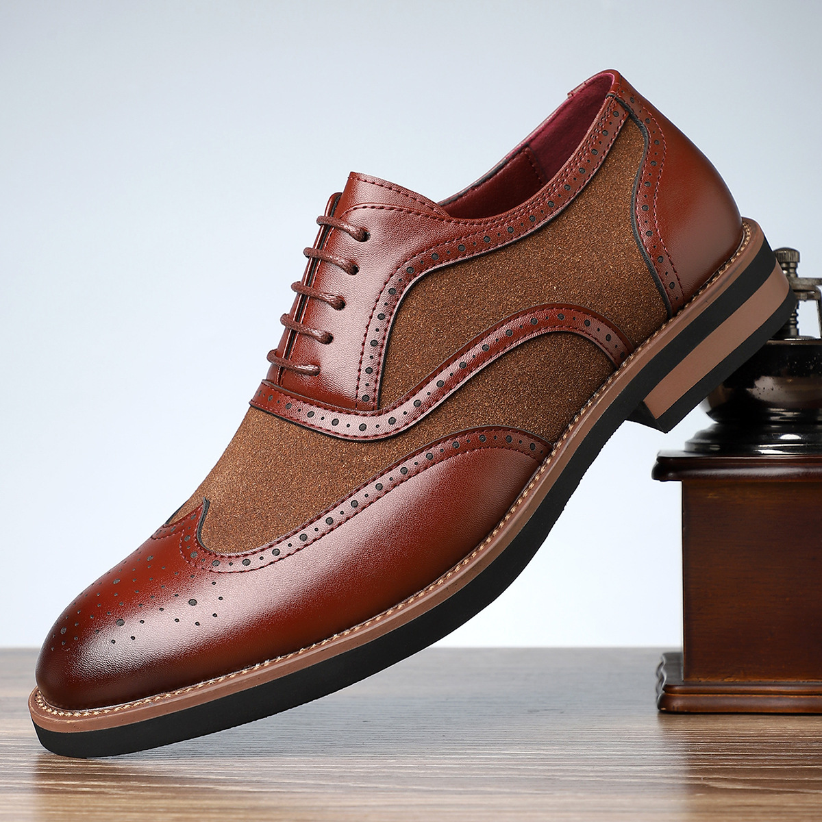 Belmont Leather Brogue Dress Shoes