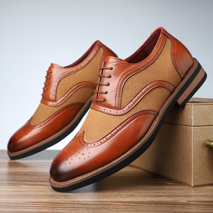 Belmont Leather Brogue Dress Shoes