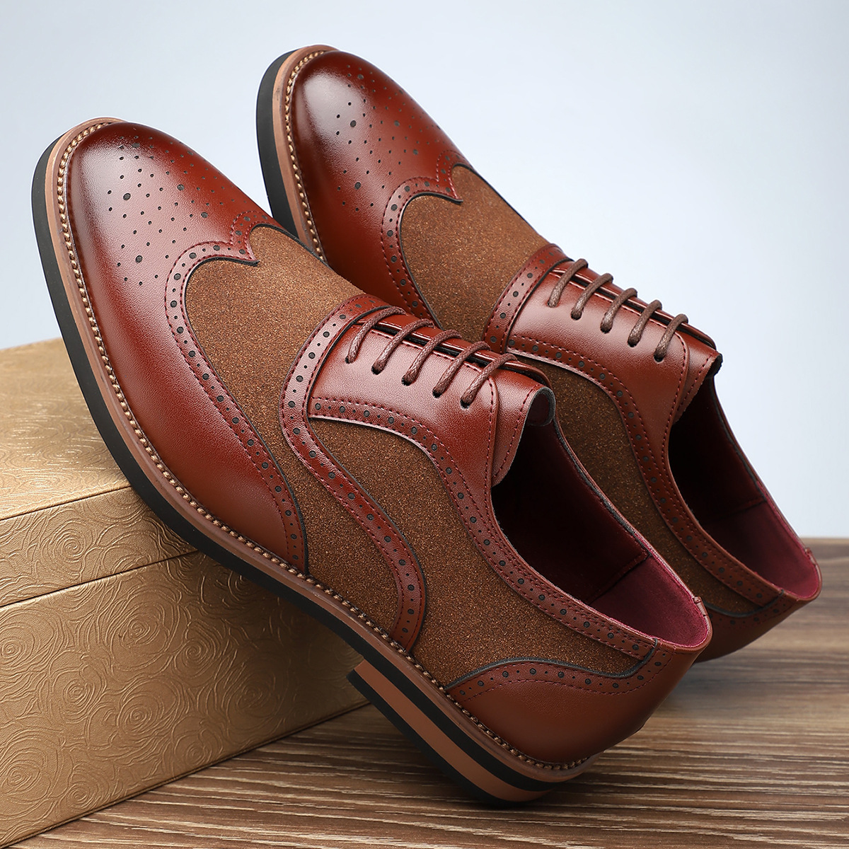 Belmont Leather Brogue Dress Shoes