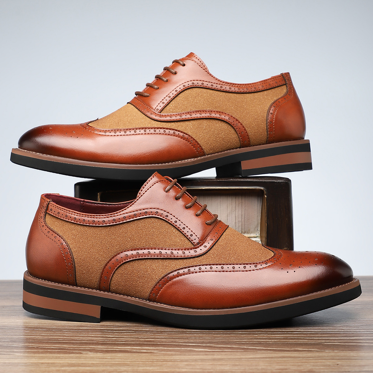 Belmont Leather Brogue Dress Shoes