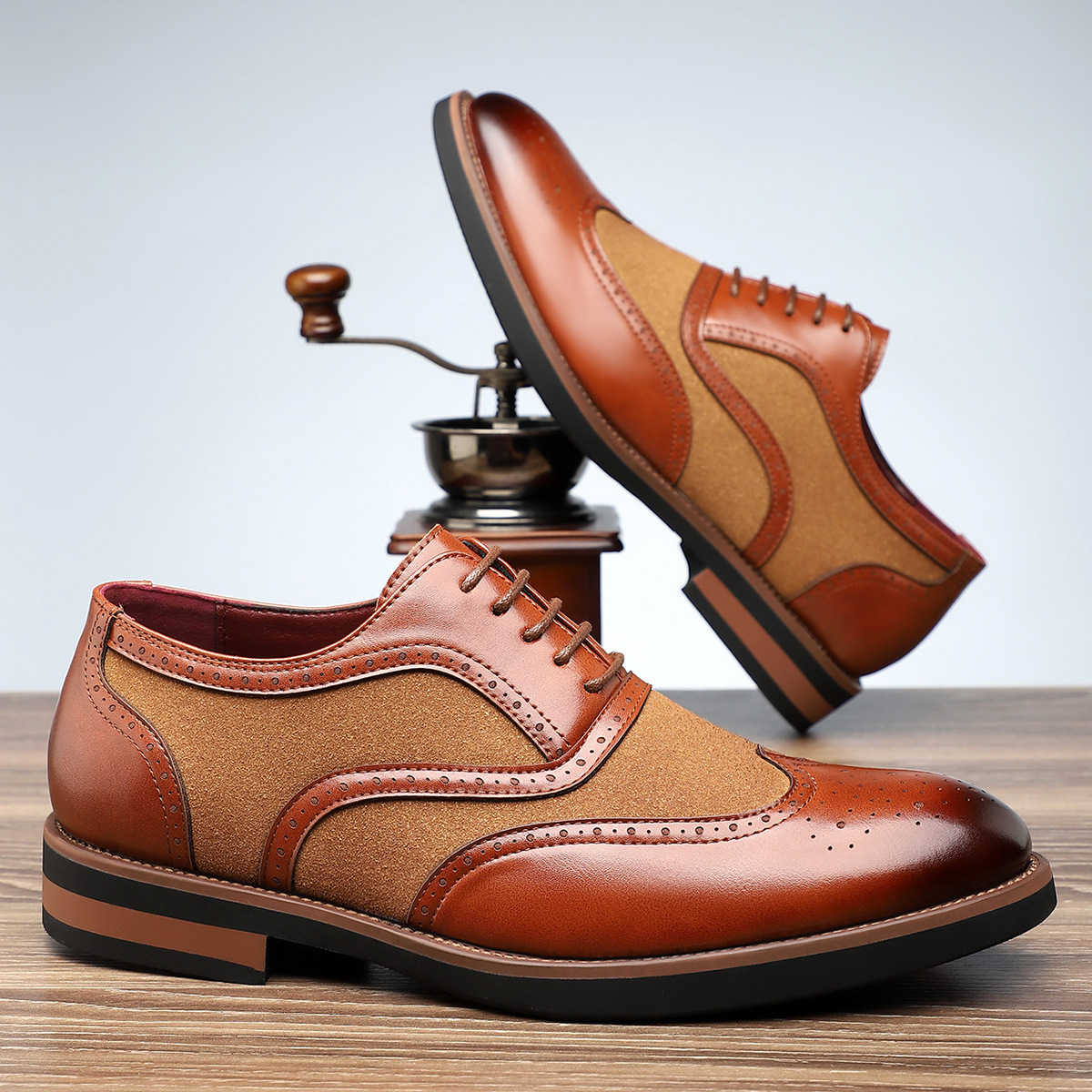 Belmont Leather Brogue Dress Shoes