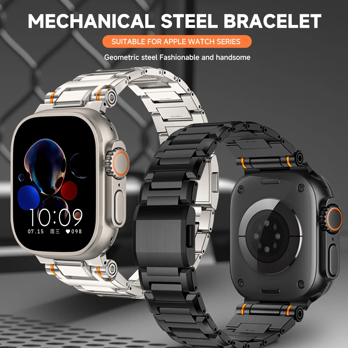 Polaris Stainless Steel Apple Watch Band