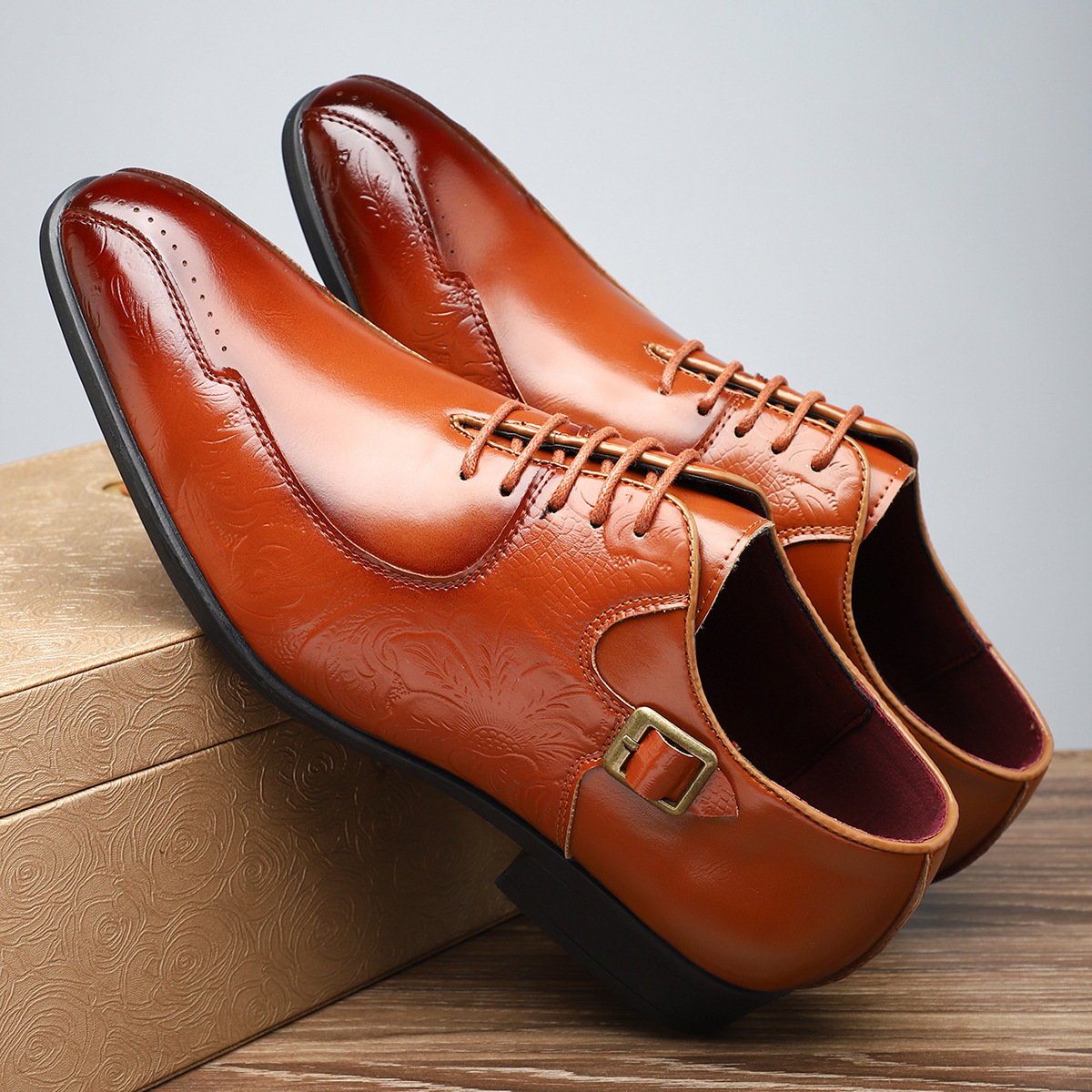 Bellagio Embossed Oxford Shoes