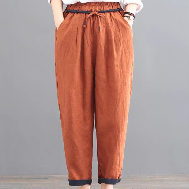 Fifth Avenue Barrel Linen Pants