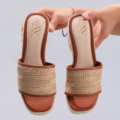 Nadine Woven Abaca Heels