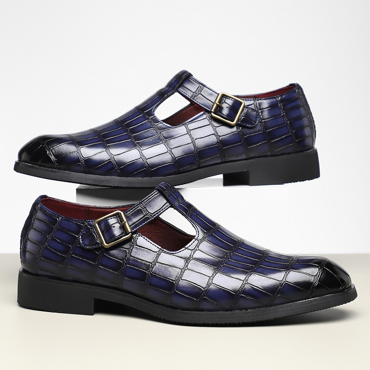 Moretti Leather Buckle Shoes