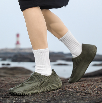 Astra Futuristic Mesh Slip-Ons