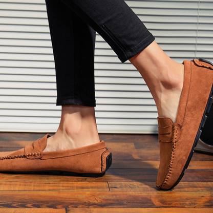 Bellagio Suede Penny Loafers