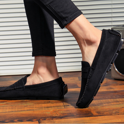 Bellagio Suede Penny Loafers