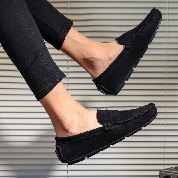 Bellagio Suede Penny Loafers