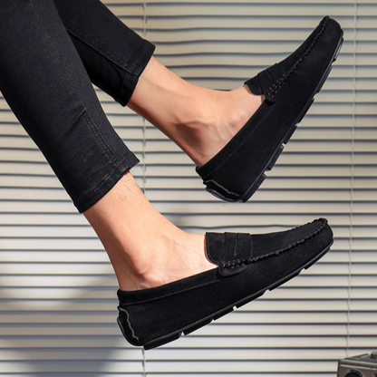 Bellagio Suede Penny Loafers