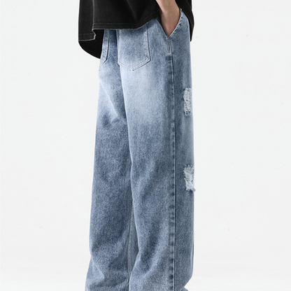Nexus Distressed Denim Joggers