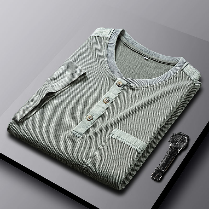 Hudson Waffle Knit Henley