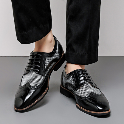 Regent Houndstooth Oxford Shoes