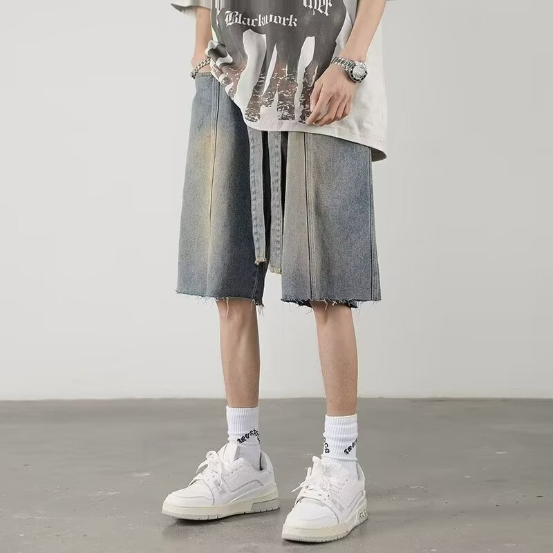 Sonic Fringe Denim Shorts