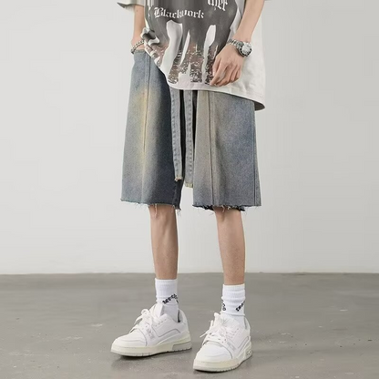 Sonic Fringe Denim Shorts