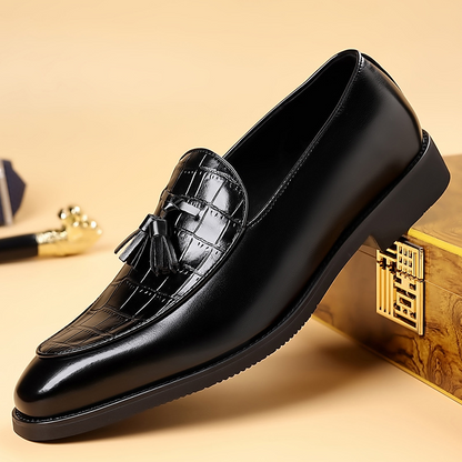 Preston Genuine Leather Tassel Loafers