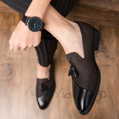 Milano Genuine Leather Tassel Loafers