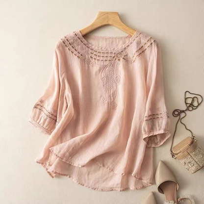 Claire Linen Blouse