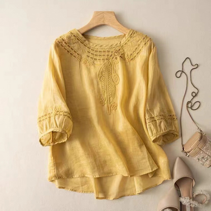Claire Linen Blouse