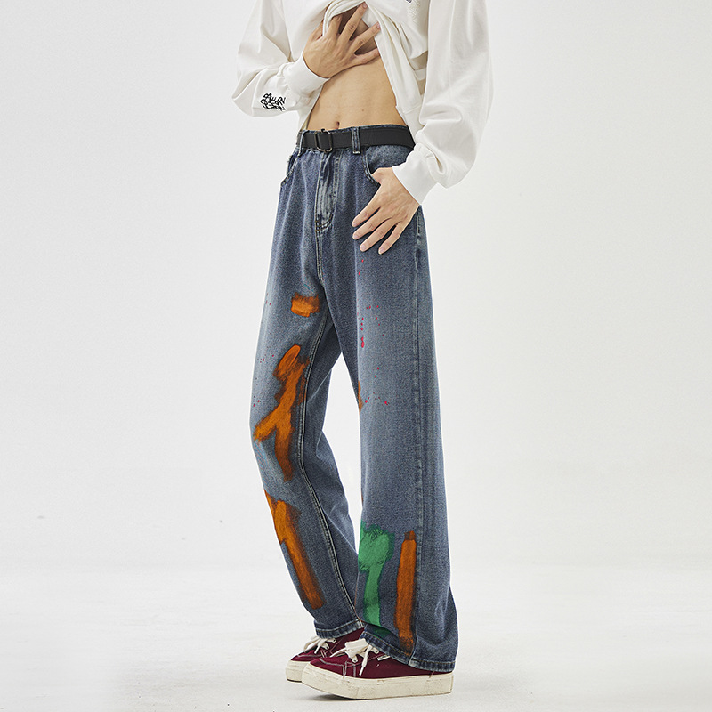 Tyga Spray-Painted Denims