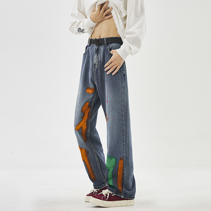 Tyga Spray-Painted Denims