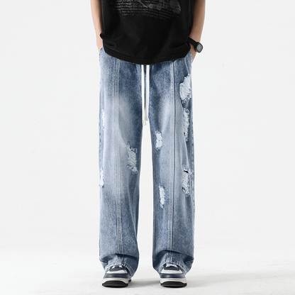 Nexus Distressed Denim Joggers