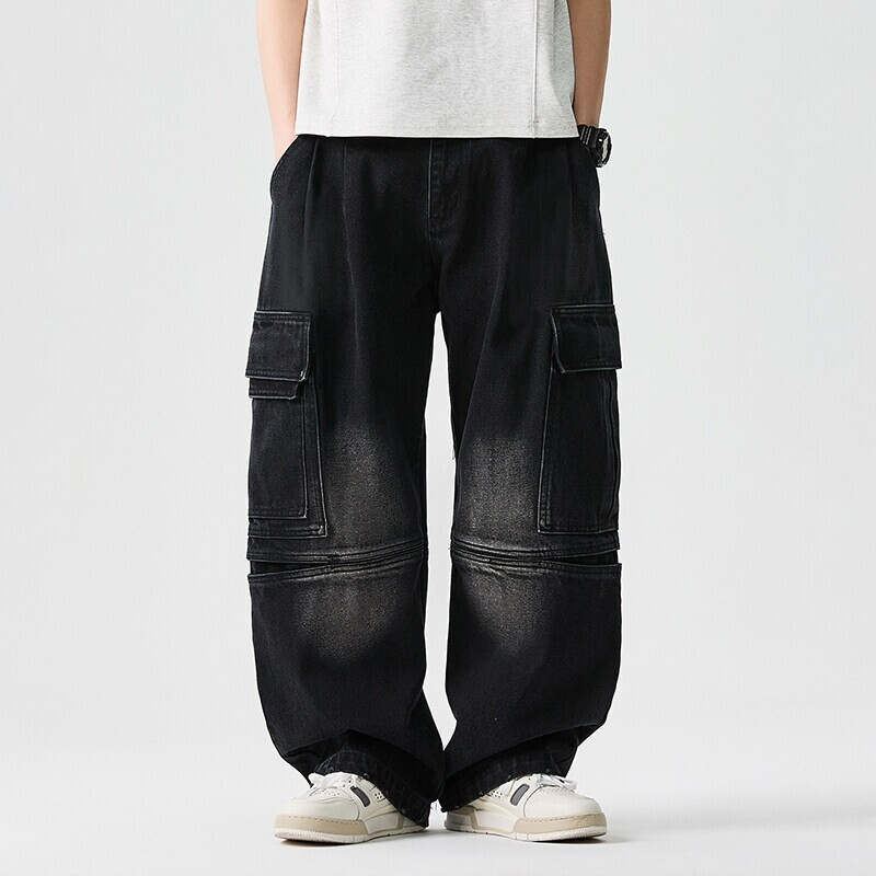 Lucien Wide-Leg Denim Pants