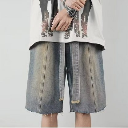 Sonic Fringe Denim Shorts