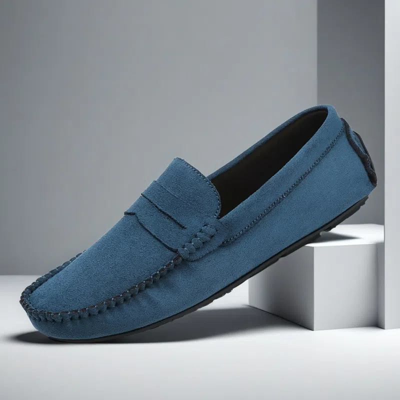Bellagio Suede Penny Loafers