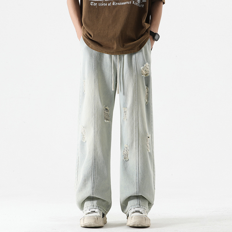 Nexus Distressed Denim Joggers
