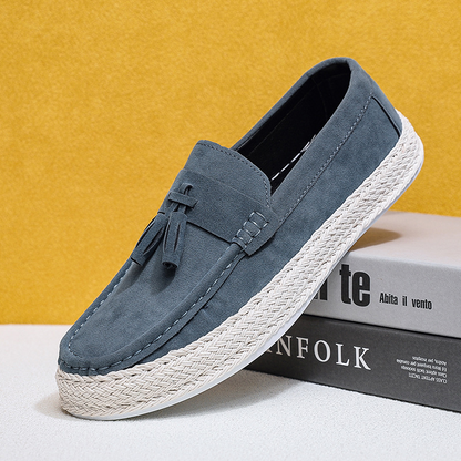 Luciano Suede Tassel Loafers