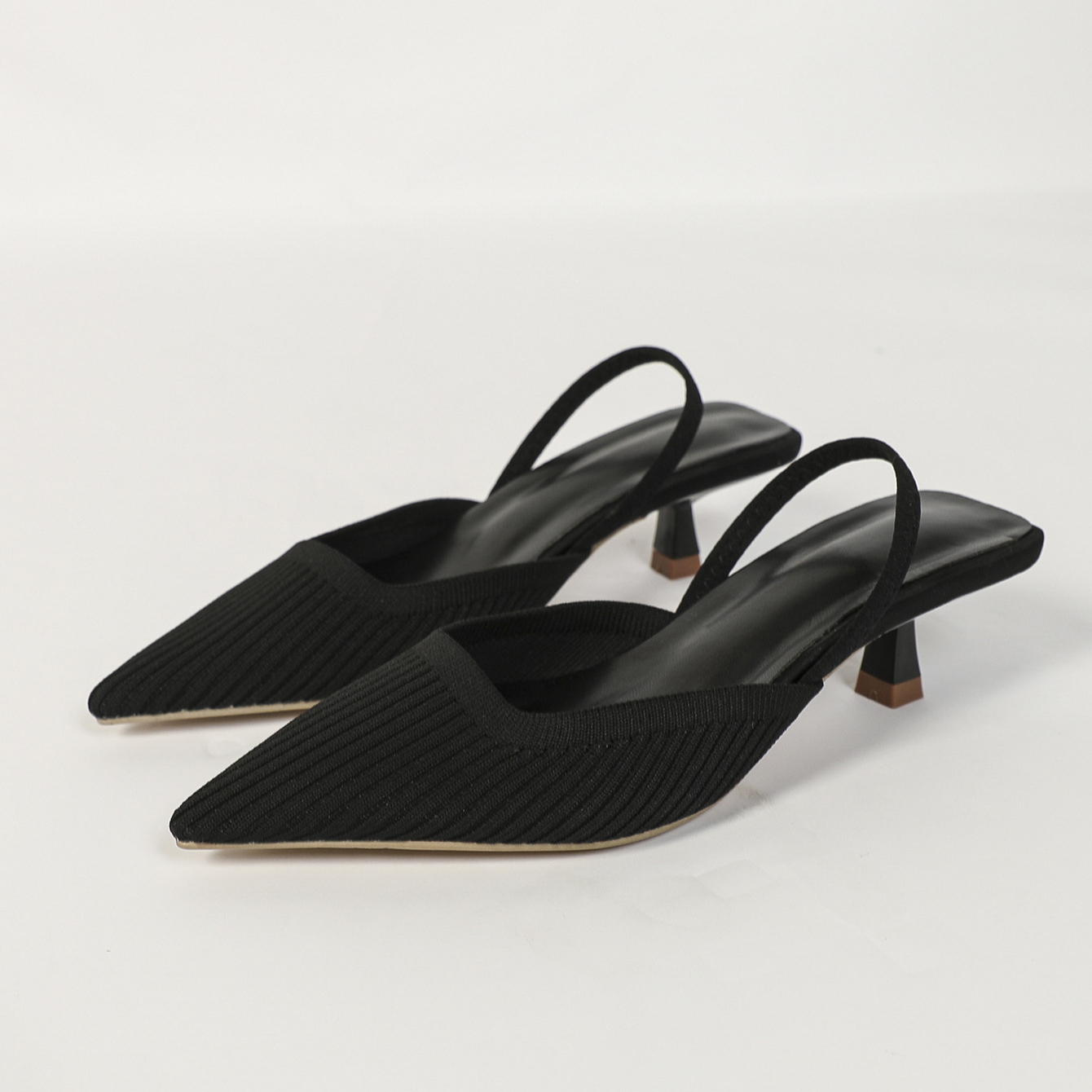 Donella Knit Slingback Heels