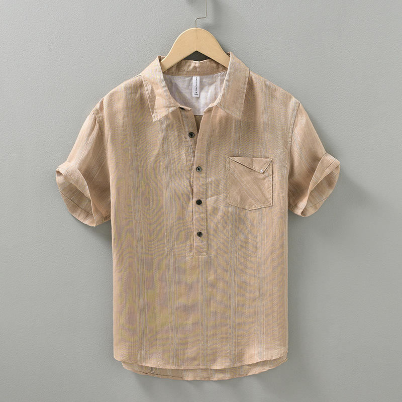 Sardinia Linen Cotton Polo Shirt